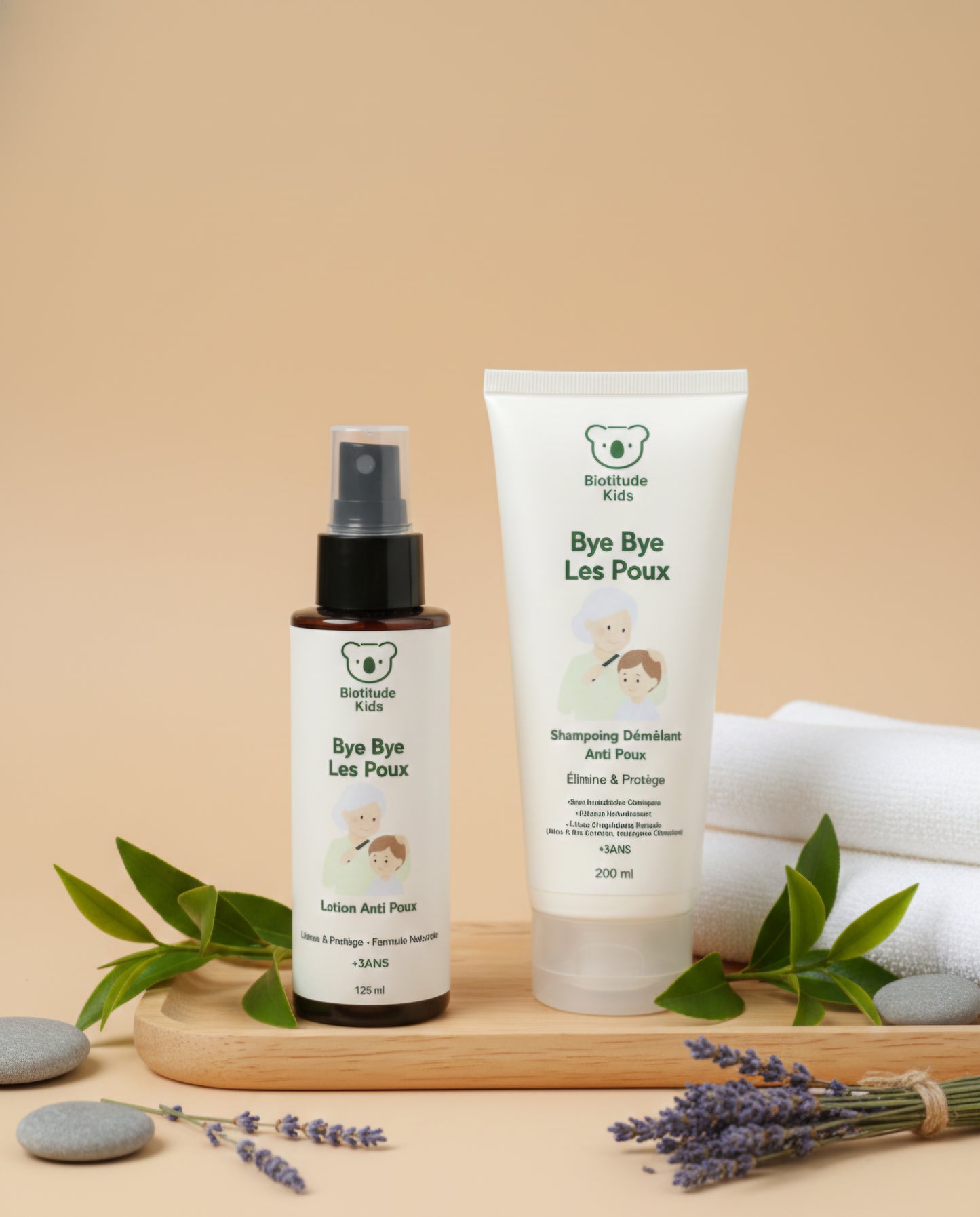 Traitement Complet Anti-Poux Biotitude Kids